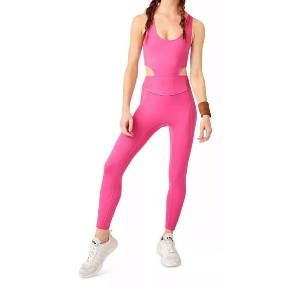 FP Movement OB1449134 Women's Sz S Pink Back It Up One Piece Jumpsuit - Picture 11 of 12